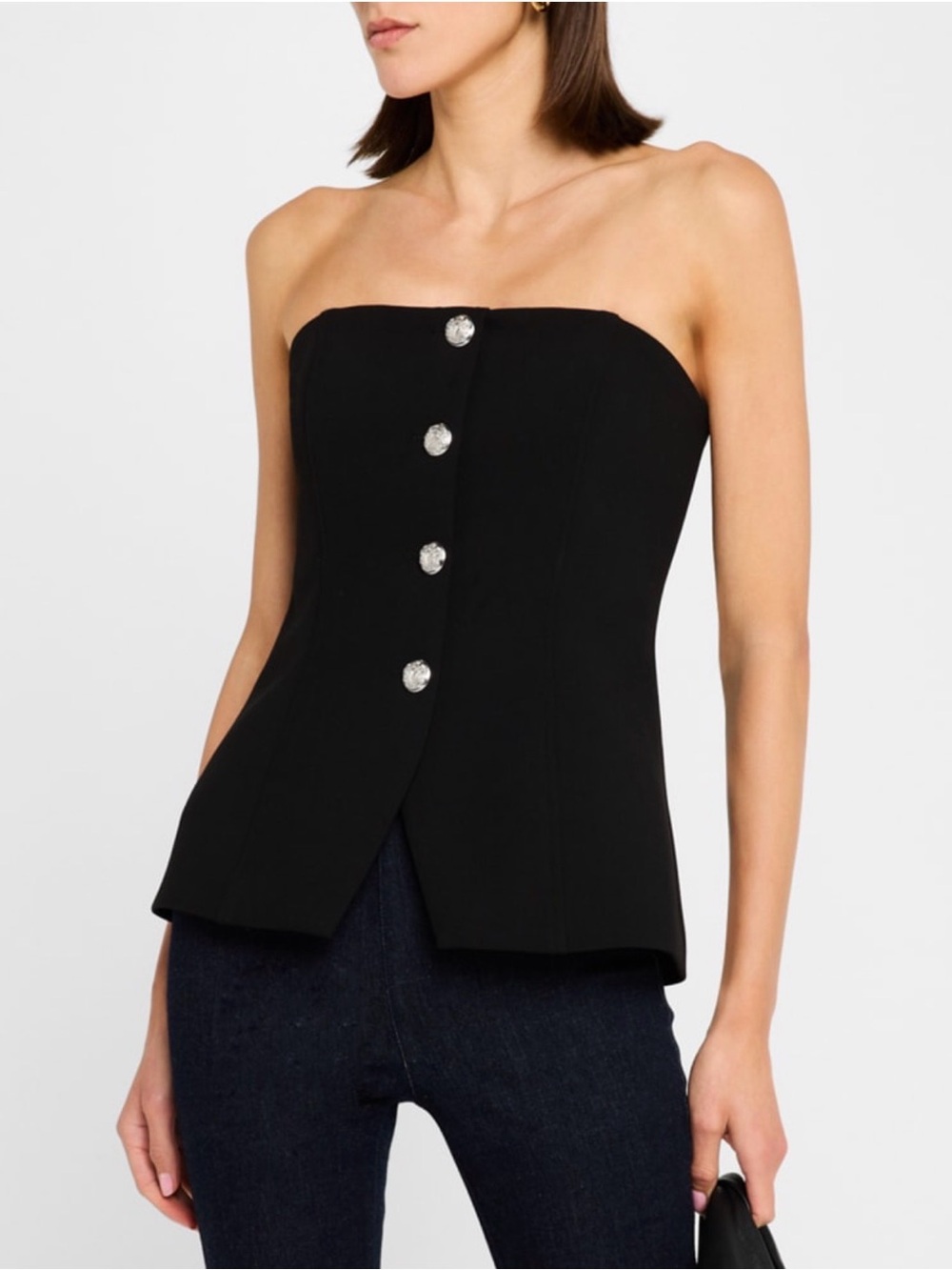 Veronica Beard Forman Strapless Top size 10 LIKE NEW